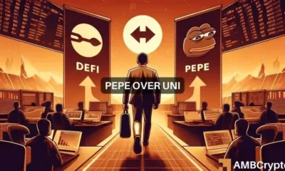 Dump UNI, buy PEPE: Memecoin more than DeFi?