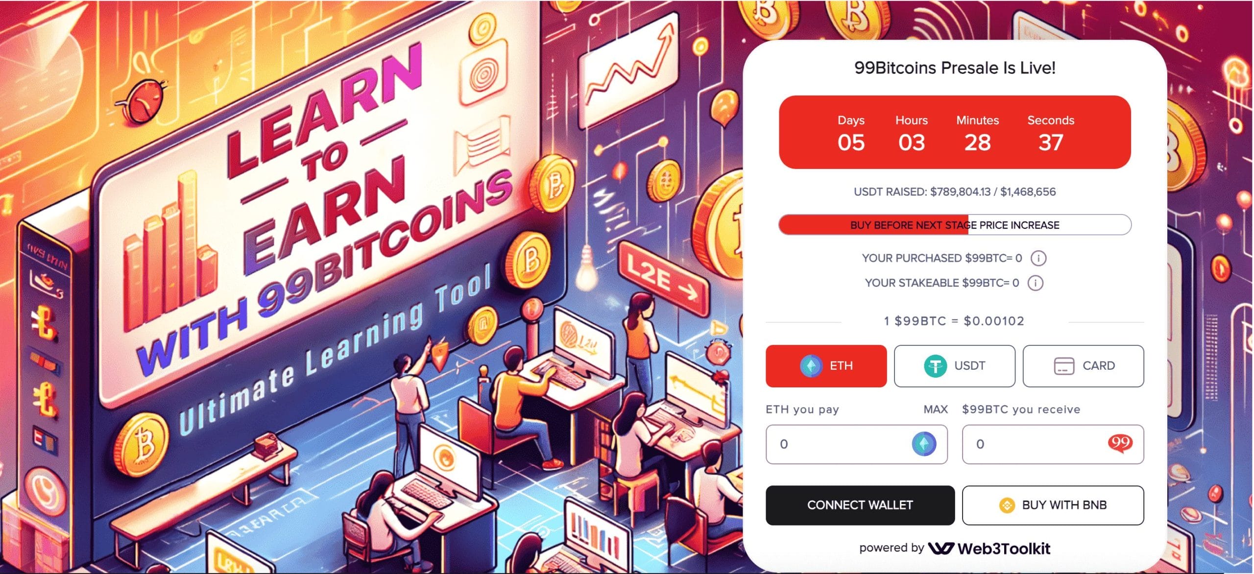 99Bitcoins presale