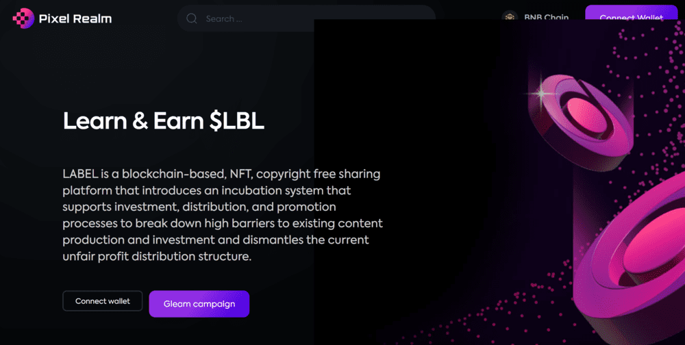 Pixel Realm Learn and Earn Crypto Program