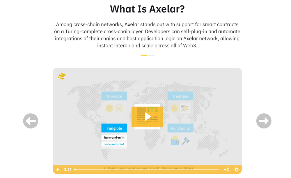 Axelar Learn and Earn Course on Binance