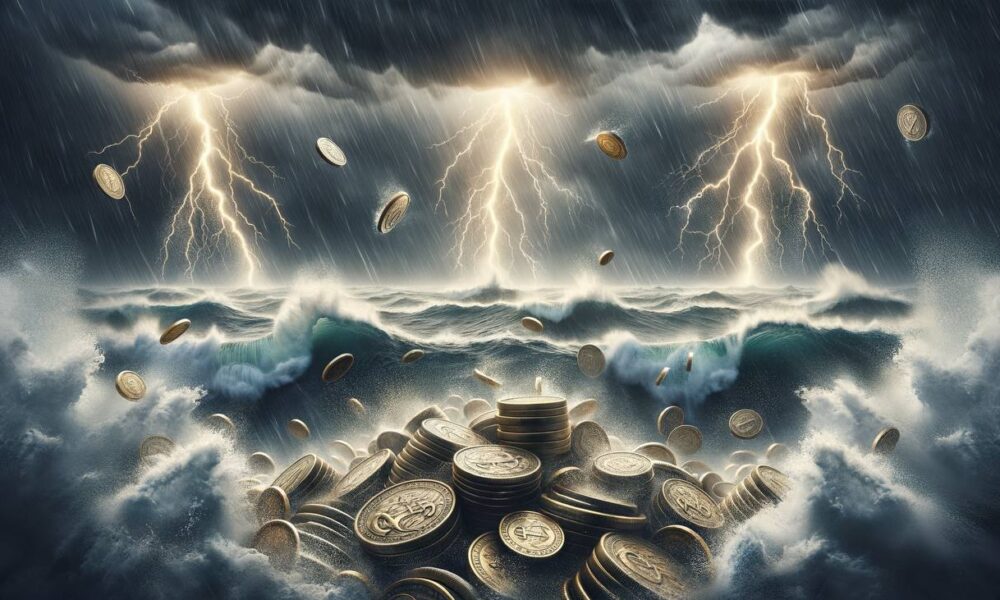 Coins in a tempest