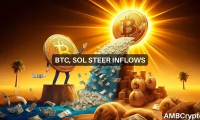 Bitcoin and Solana lead the way as crypto inflows surge after 5 weeks