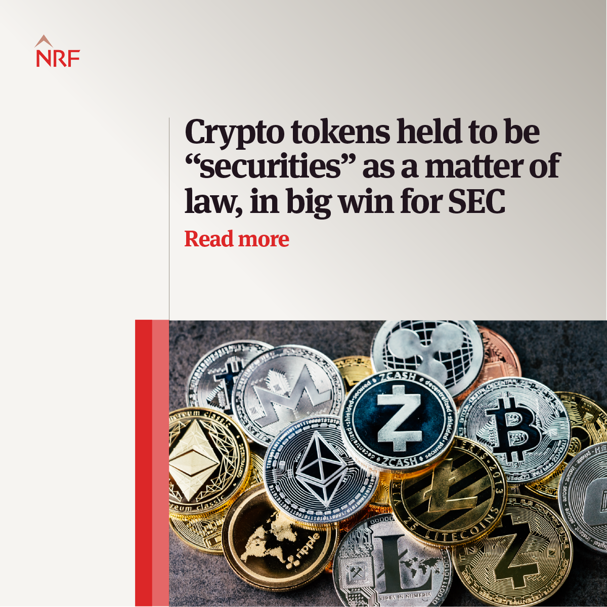 Crypto tokens considered “securities” by law, in a big win for the SEC |  United States |  Global law firm