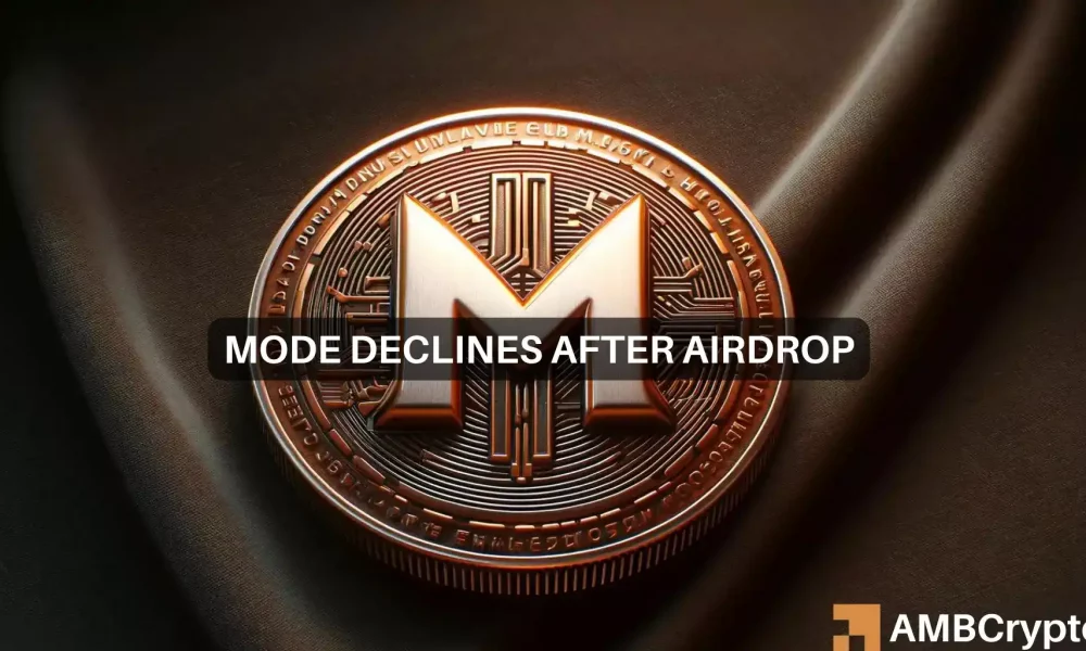 MODE crypto 550M token airdrop: examining the effect on price, TVL