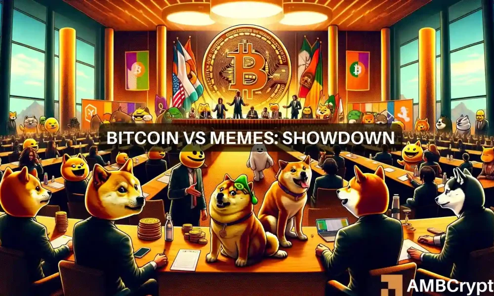 Memecoins overtake Bitcoin: is the spotlight shifting?