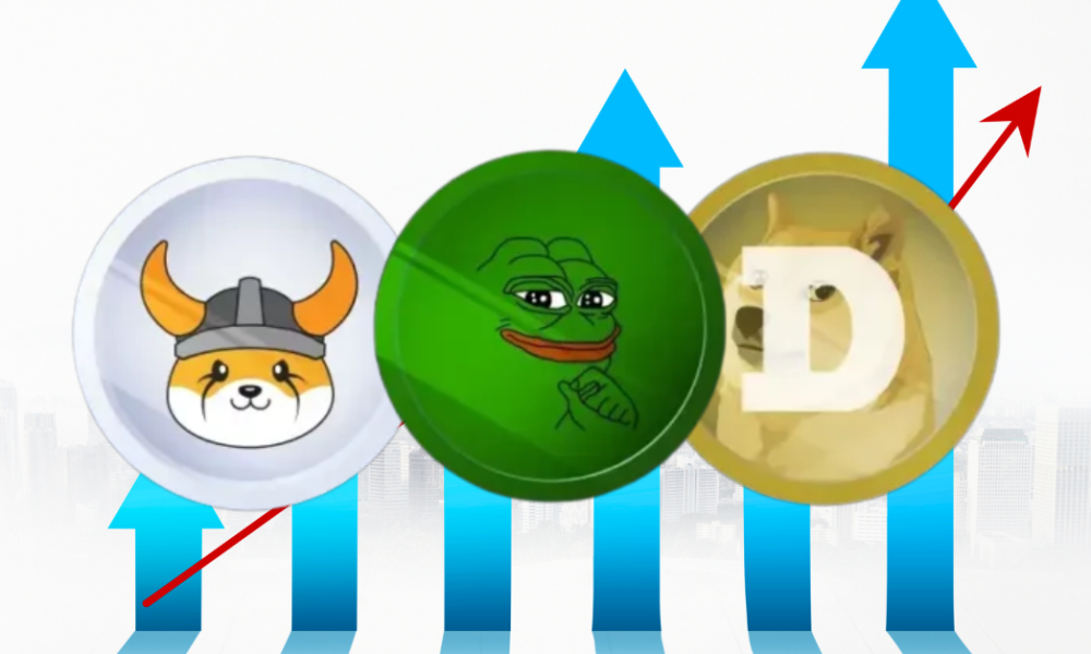 PEPE and FLOKI lead the rally, while the others follow;  Has the Memecoin craze begun?