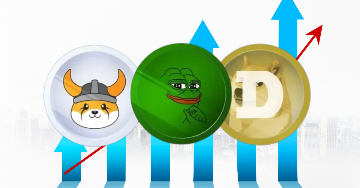 PEPE and FLOKI lead the rally, while the others follow;  Has the Memecoin craze begun?