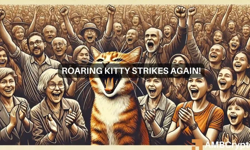 The Roaring Kitty dog's tweet was good news for memecoins, but...