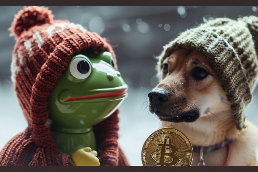 A Top Trader Wonders If “Safer Big Caps Like Pepe and Dogecoin” Will Outperform His Coin Portfolio Meme