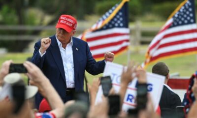 Donald Trump often dances briefly at his rallies