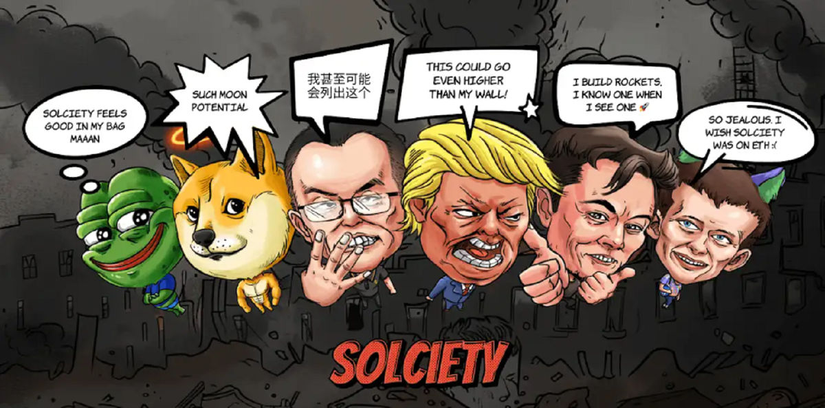 Solciety (SLCTY) Surges Above $500K as Political Meme Coins Recover