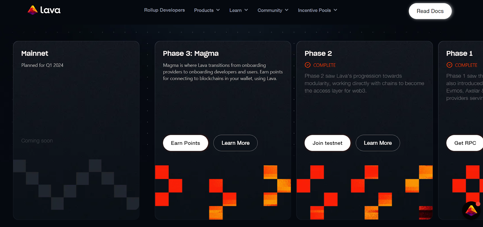 lava network roadmap