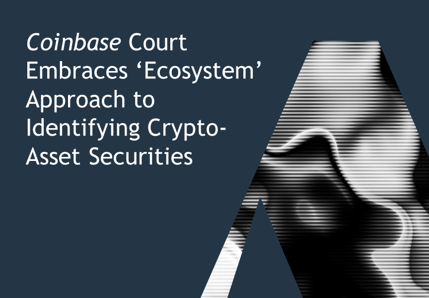 Coinbase Court Takes 'Ecosystem' Approach to Identifying Cryptocurrency Stocks