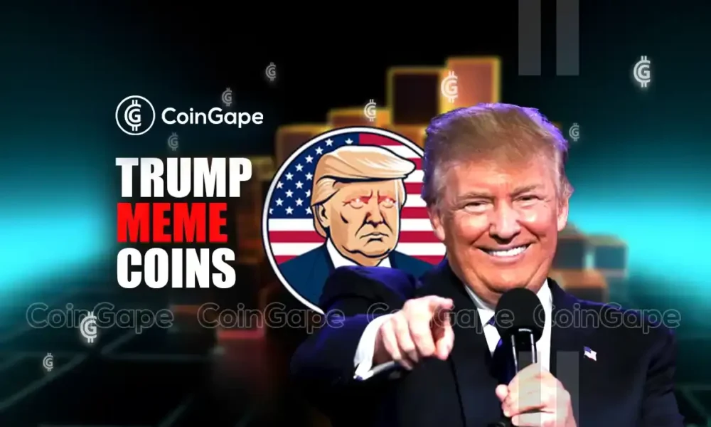 How did Trump meme coins react to Donald Trump's appearance at the Bitcoin conference?